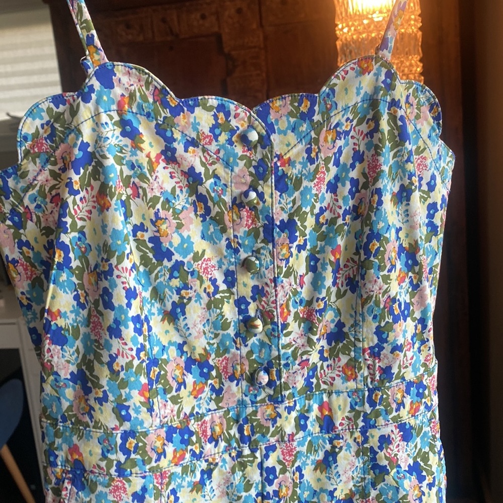 Maeve Scalloped Spaghetti Strap Jumper, Size 0. - Picture 4 of 9